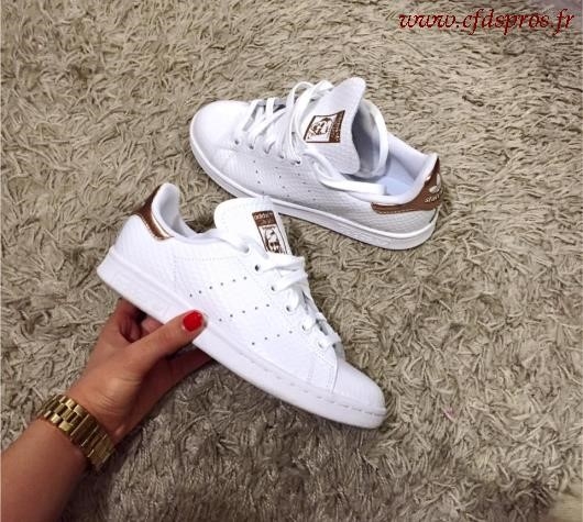 stan smith gold rose femme